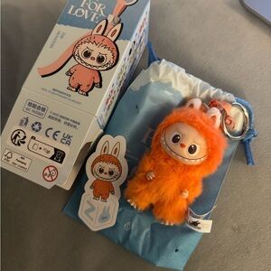 🎃 Authentic Opened Labubu The Monsters Pin For Love Z Orange